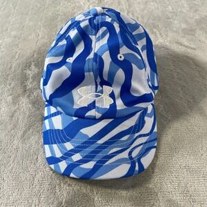 Under Armour Hat Cap Girls One Size Blue White‎ Lightweight Fishing Outdoor